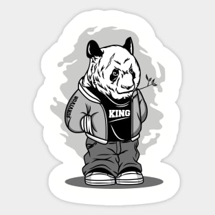 HUP HOP PANDA CARTOON Sticker